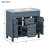 35.9 " Modern Single Bathroom Vanity with Top Sink with Soft Closing Doors and Drawers-101304047