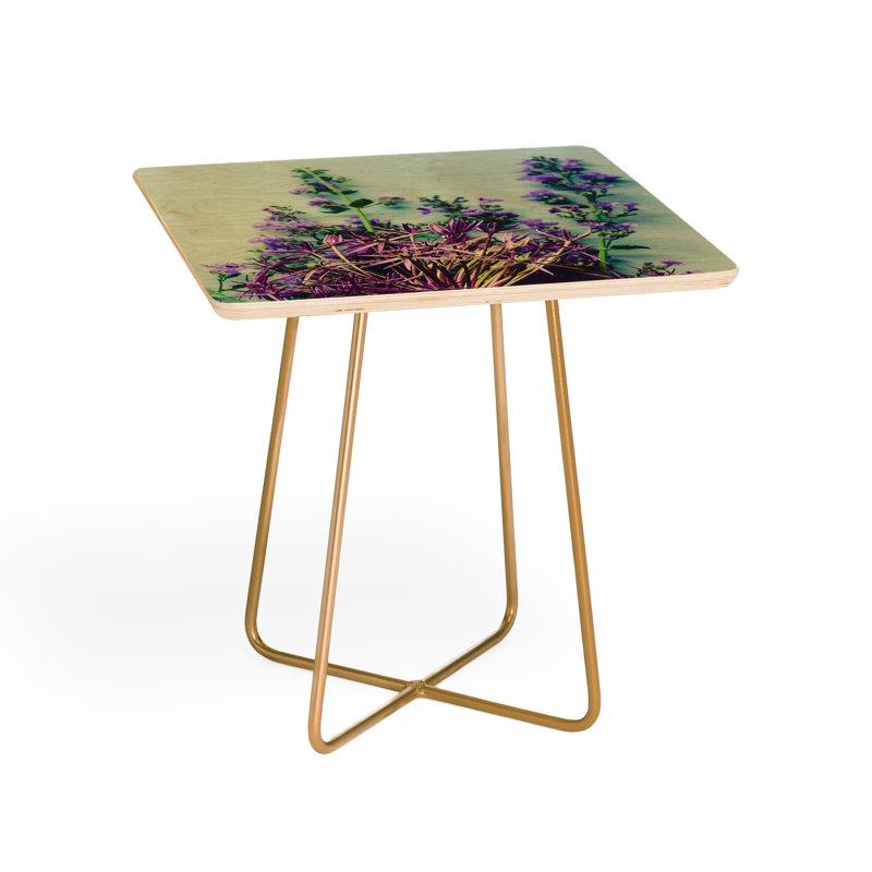 Olivia Solid Wood Top End Table