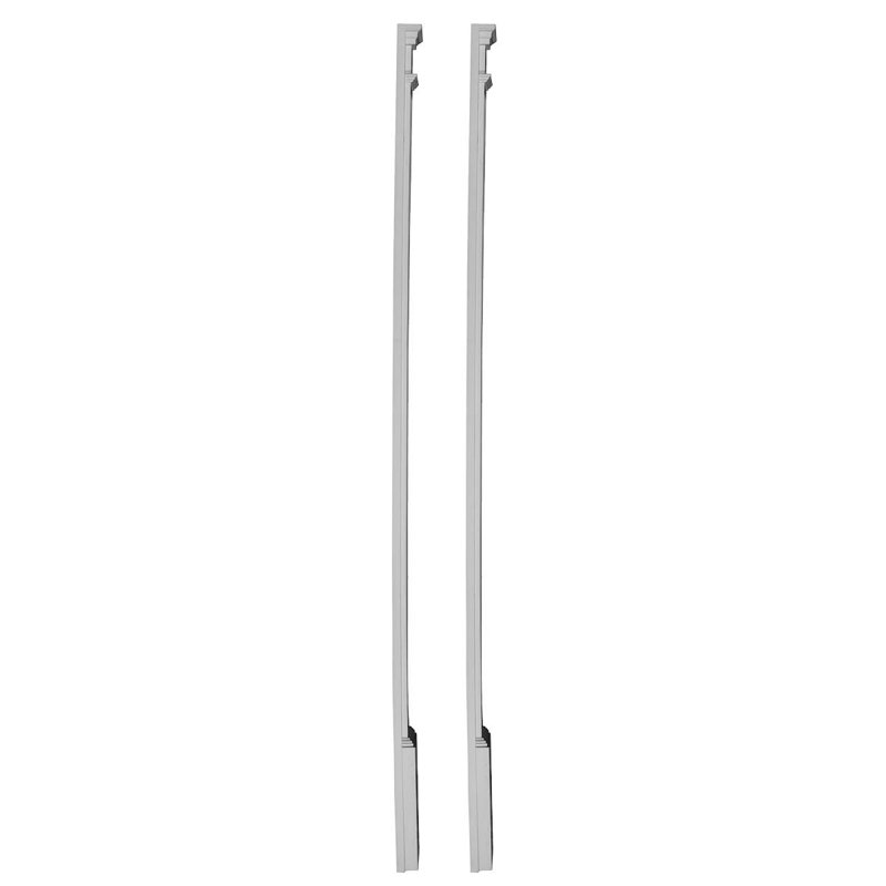 Pilastre cannelé Endurathane avec socle attaché de 13 1/4 po, l 6 po x H 104 po x P 2 1/4 po, plinthe pouvant être coupée jusqu'à 10 1/4 po, polyuréthane moulé à haute densité, blanc apprêté en usine, vendu Chaque