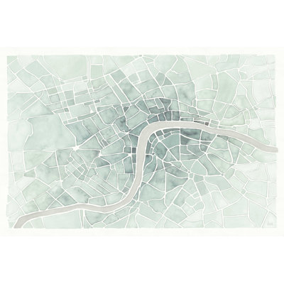 Watercolor Wanderlust London Mint