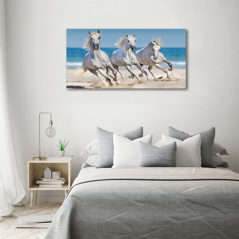 White Horses Beach - Wrapped Canvas Print