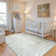 Modern Washable Area Rugs for Living Room Abstract Non-Slip Rugs for Bedroom, Carpet for Playroom