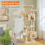 Grand arbre à chat pour grands chats d'intérieur, tour de chat pour chats adultes avec super grand hamac, tour d'arbre d'escalade pour chat avec poteaux à griffer, maisonnette et grand perchoir supérieur-504119413