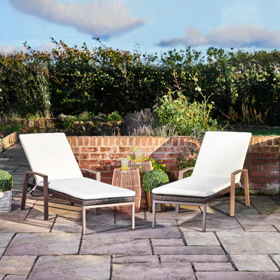 193cm Long Reclining Single Chaise with Cushions