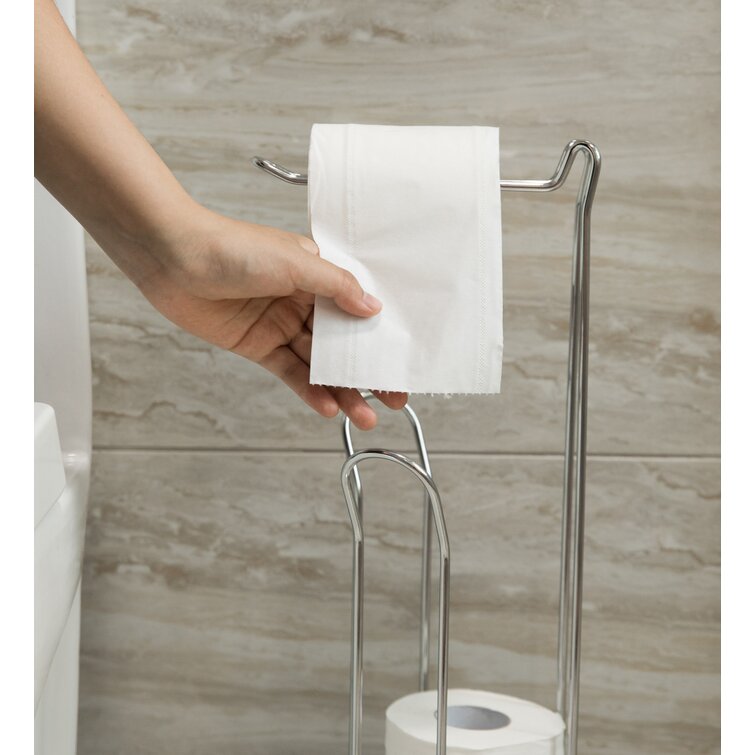 Alfonsina Free Standing Swirl Toilet Paper Holder