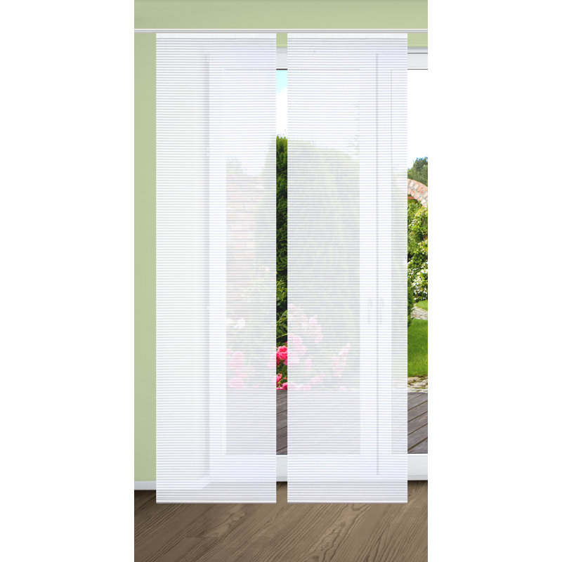 Semi Sheer Sliding Panel Pair