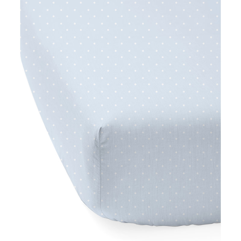 Drap-housse pour lit de bébé Jersey, Bleu