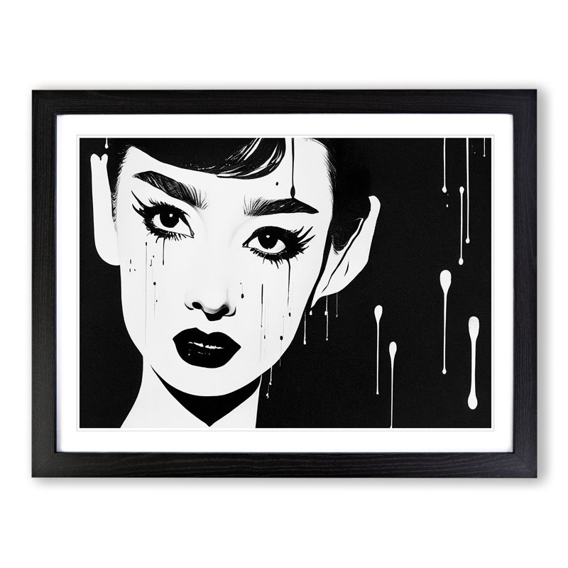 Monochrome Woman Vol.2 - Framed Print, Black Framed, 46cm H x 64cm W x 2cm D