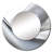 Ofeliya White Grey Contemplative Abstraction - Waves Wall Mirror, Modern Round Decorative Mirror, Printed Metal Art-1493491028