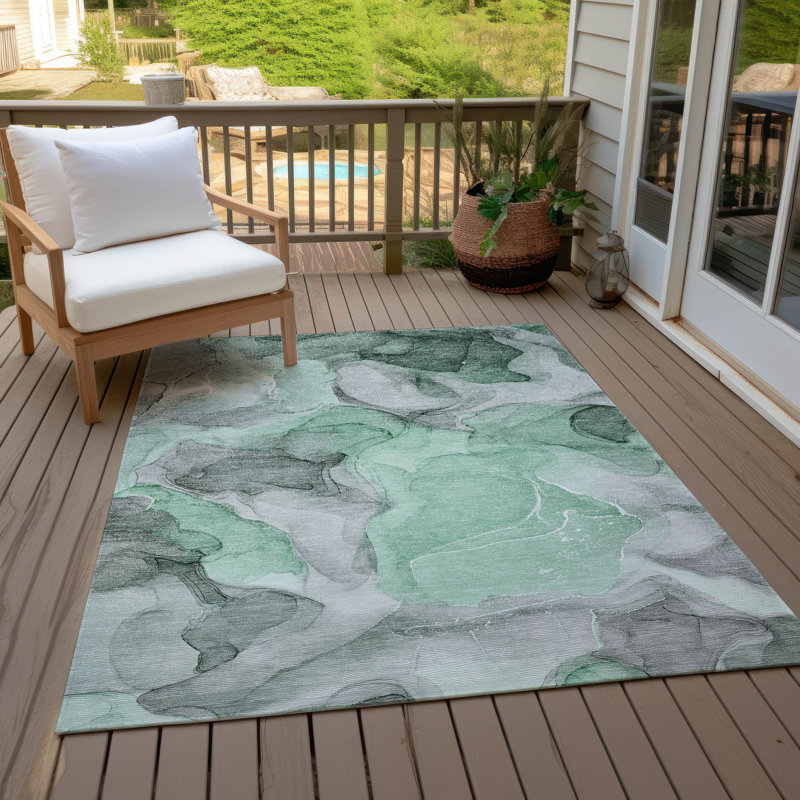 Tapis intérieur / extérieur Alfonzo avec envers antidérapant, Rectangle 8 pi x 10 pi