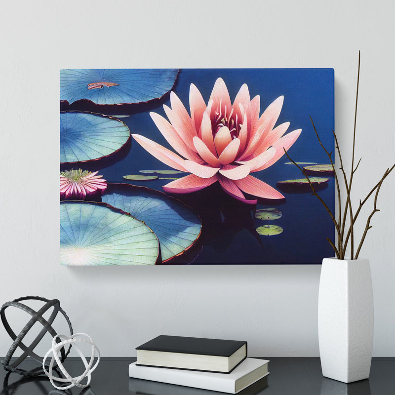 Irresistible Water Lily Flower - Wrapped Canvas, 40cm H x 60cm W x 3cm D