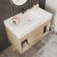 Meuble-lavabo flottant moderne avec lavabo mural pour petites salles de bain, appartement-174704196-174704198