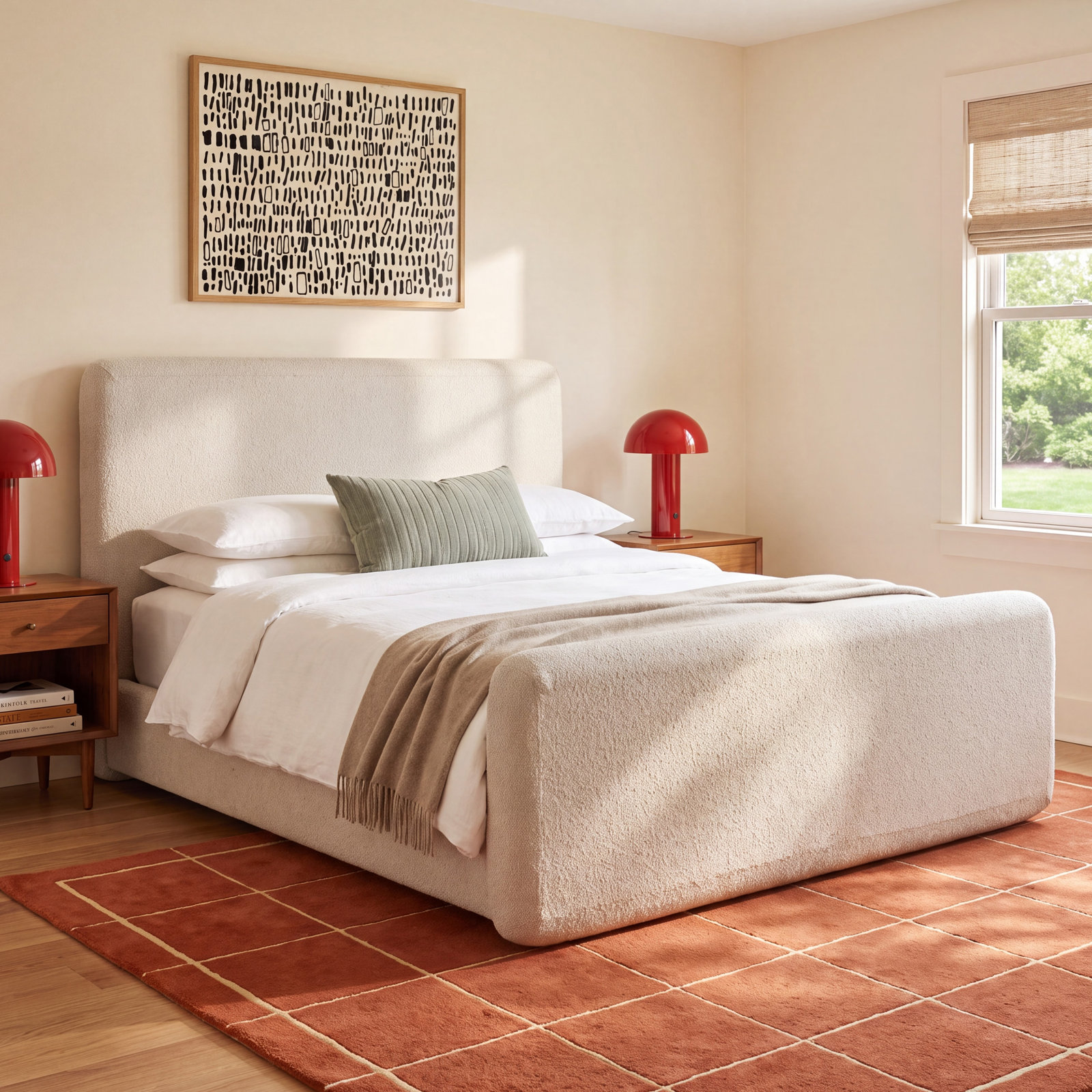 Antibes Upholstered Panel Bed, King