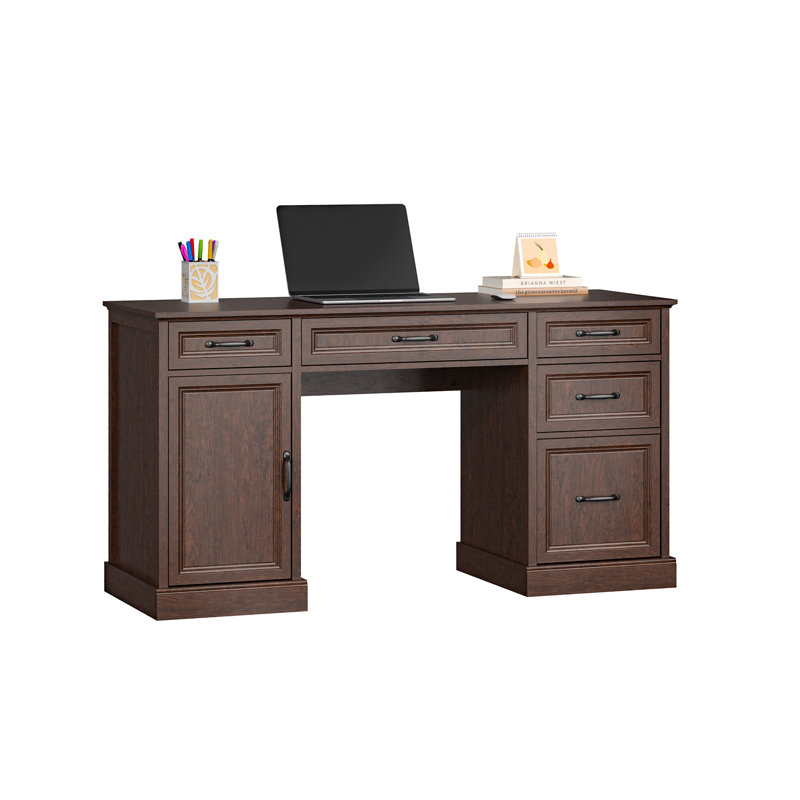 3-piece Computer Desk Office Set,Filing Cabinet and Bookcase