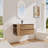 Wall Mounting Bathroom Vanity With Ceramic Sink, 2-Soft Close Drawer-1104562025-1104562007