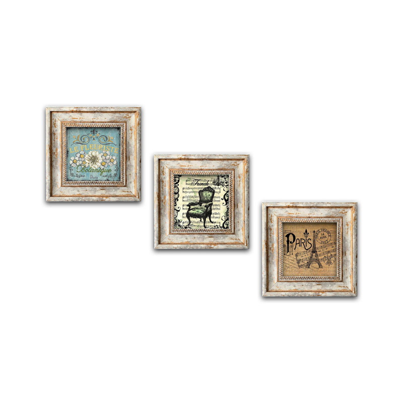 Stylish Decorative Framed Painting Set (3 Pieces), Modern Art, 7.9 x 7.9 inches Each | 100% MDF, Thickness: 0.1 inches | Perfect for Living Room, Bedroom & Office Décor, Unique Design Enhances Any Space