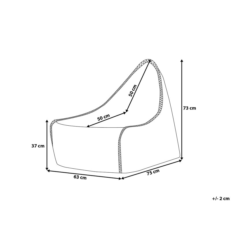 Refillable Bean Bag Chair & Lounger, Grey