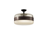 Futura Ceiling Lamp G Amber Brass Matt Black 1 E26 Ul