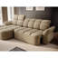 Canapé-lit méridienne Beneth avec rangement - Beige/Taupe-1117899427-1117899428