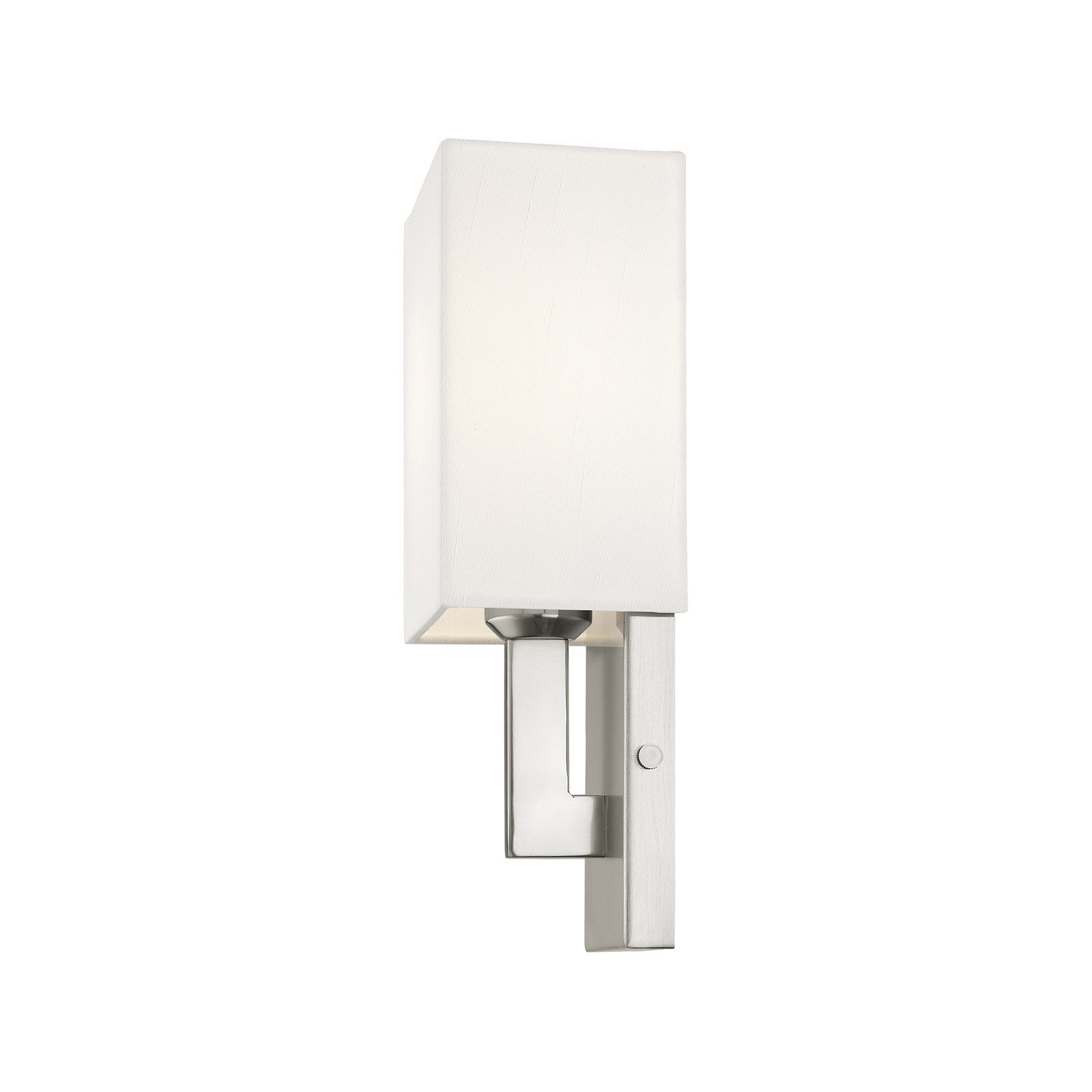 Flaire Single Light Dimmable Flush Mounted Sconce, Brushed Nickel, 13" H x 36" W x 11" D