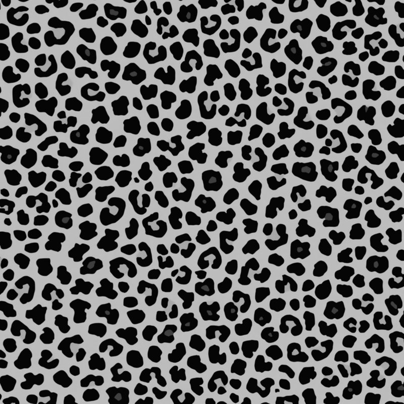 Couvertures à motif léopard, 60in W x 80in H, Black Medium Grey