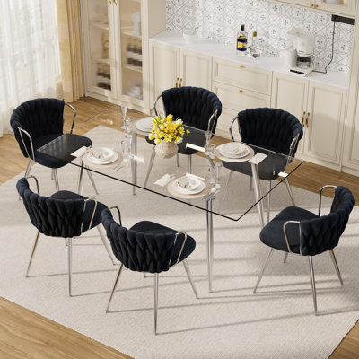 7 - Piece Glass Top Dining Set