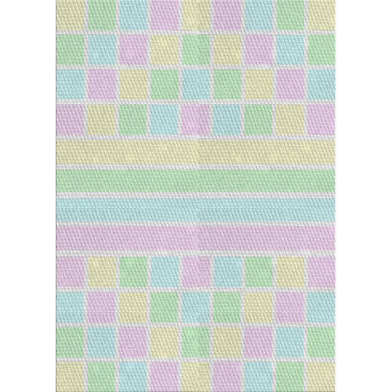 Tapis de la zone verte en laine touffeté à la main Calvillo