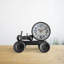 Analog Metal Battery Tabletop Clock Black