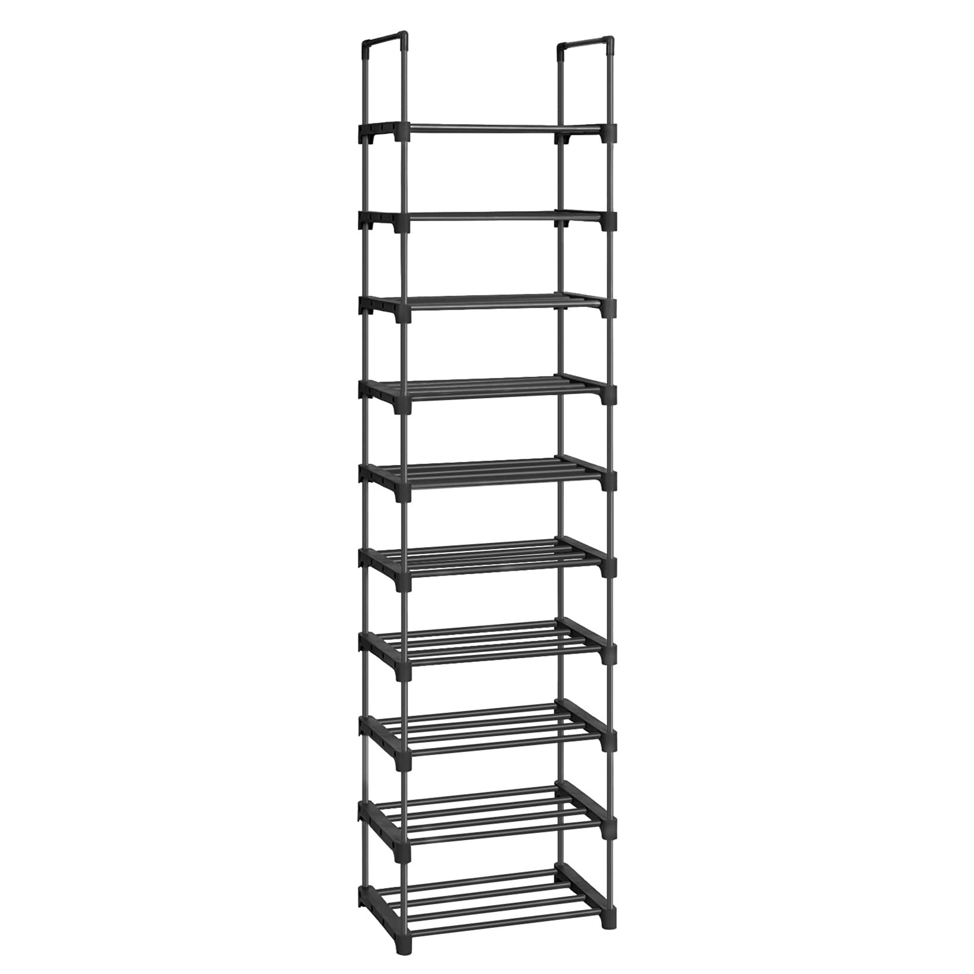 OYREL Shoes Rack 10 Tier Tall Shoe Rack Narrow Shoe Rack with