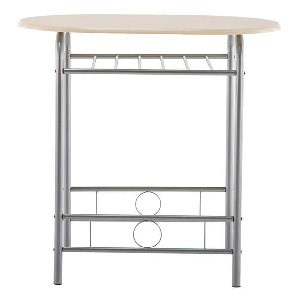 Table de petit déjeuner en PVC (une table et deux chaises) Naturel