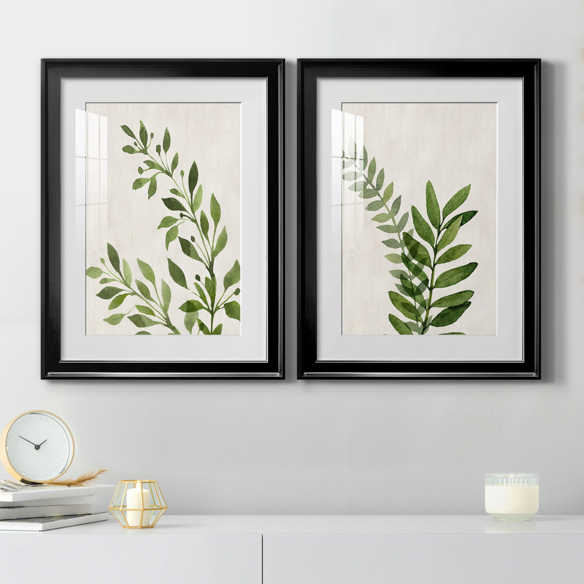 Sand & Stable™ Botanical Wash I - 2 Piece Painting Print Set On Canvas 