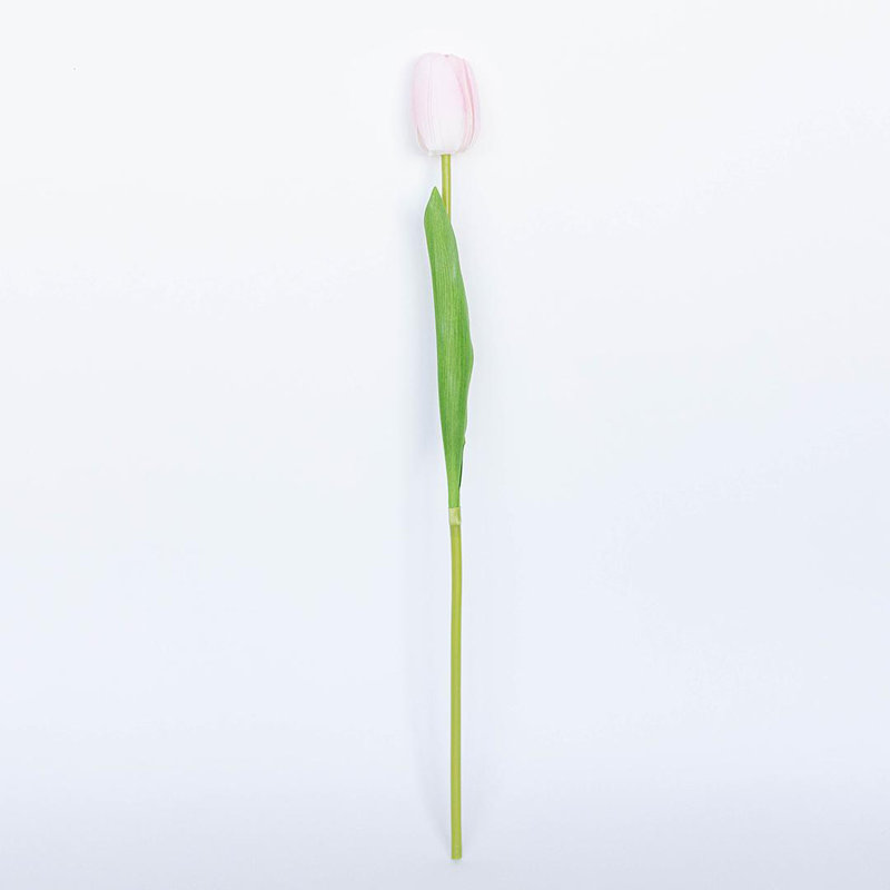Fleur artificielle simple tulipe rose, Rose