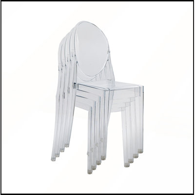 Stackable Acrylic Ghost Event Chairs – Set of 4, Durable and Elegant for Modern Gatherings