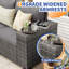 5 - Person Wicker Outdoor Modular Sectional Seating Group with Cushions-1362504731-1401244196