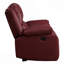 Fauteuil inclinable souple, fauteuil berçant inclinable en cuir synthétique rouge