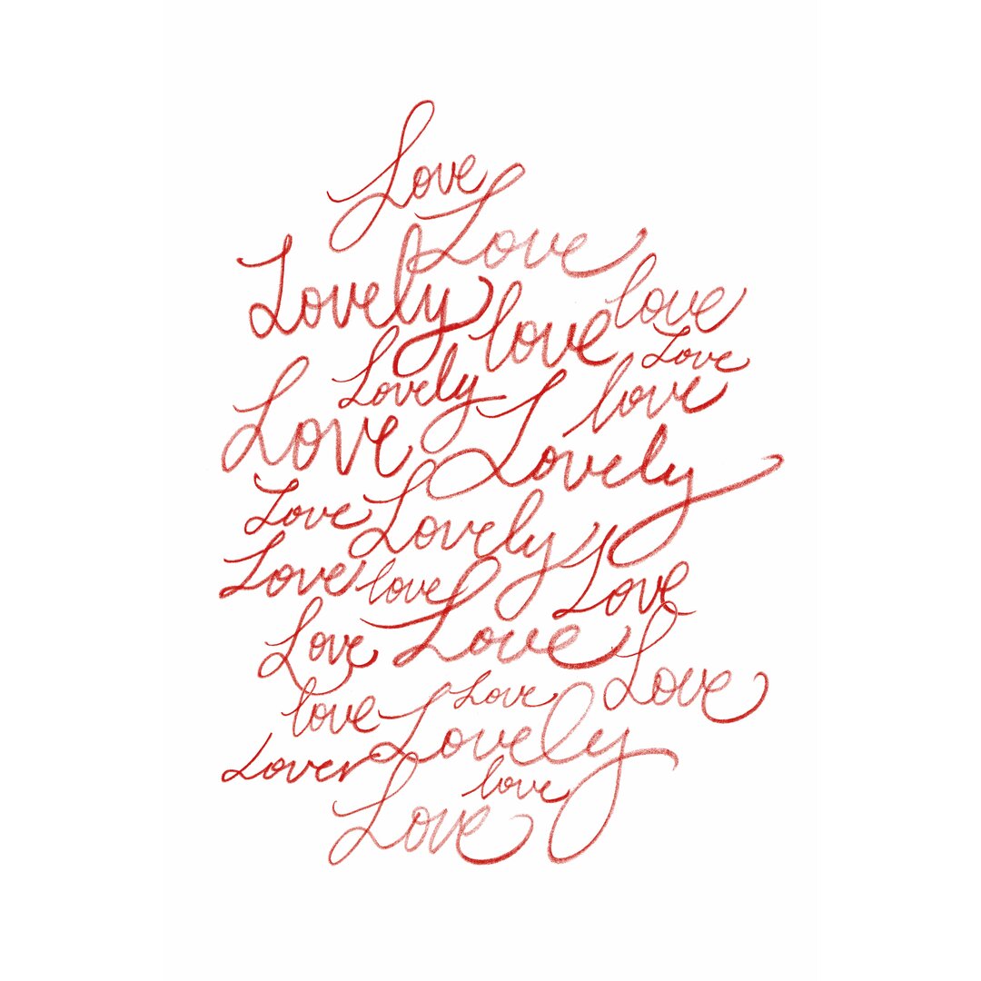 Typografische Kunst Lots Of Love I von Grace Popp