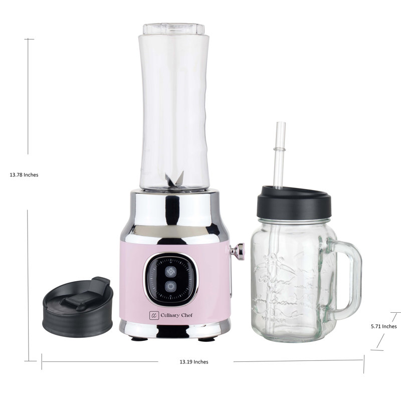 Culinary Chef, Smoothie Maker, Cream, Pink