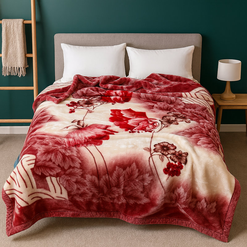 Couverture en vison RoyalPetal ™ très doux et chaud