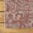 Truman Bohemian Medallion Textured Weave Red/Taupe Indoor/Outdoor Rug-297194046