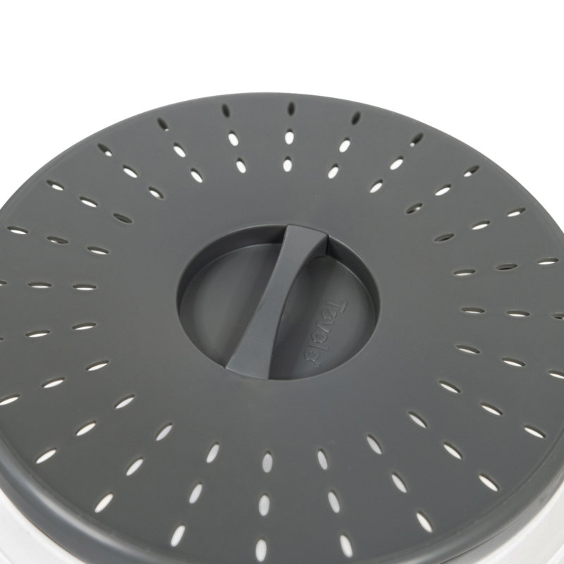 Tovolo Universal 3-Piece Plastic Lid Set, Gray