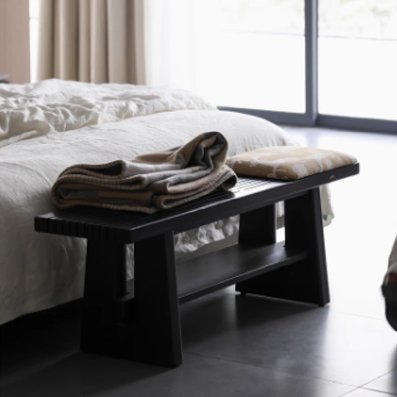 Banc de rangement pour chaussures double
