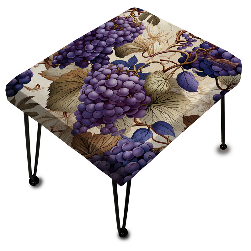 Mauve Toscan Vineyard Vines - Repose-pieds rectangulaire floral