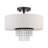 Claudelle Fabric Semi Flush Mount-1326852758