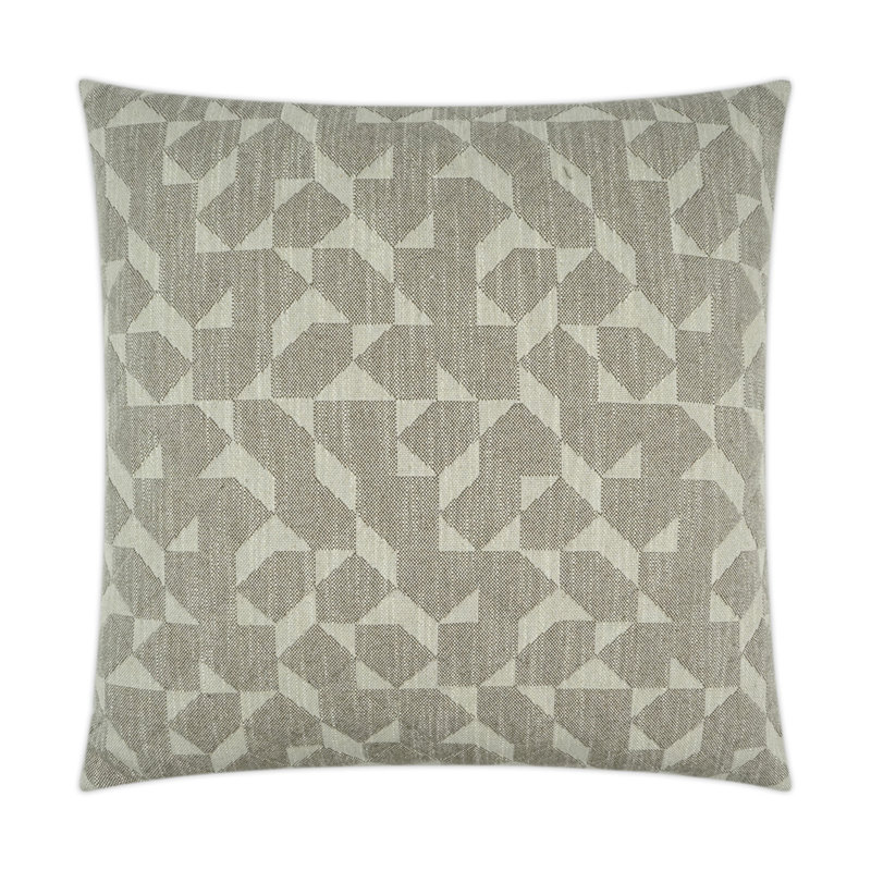 Coussin décoratif Explorer, Taupe, Carré 36 po