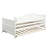 Twin Wooden Daybed With Trundle Bed-153044486