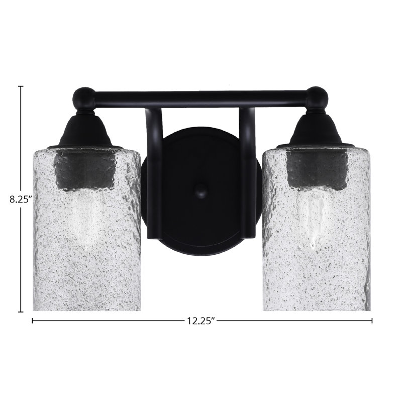 Barre d'éclairage de salle de bain 2 lumières Sitkin