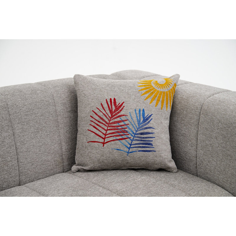 Housse de coussin décorative, 50% polyester / 50% coton, 16,9 po x 16,9 po | Impression numérique, lavable à la machine à 86 ° F | Parfait pour la décoration intérieure, le salon et la chambre à coucher, tissu doux et durable