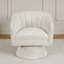 Fauteuil d'appoint pivotant avec cadre en bois massif Boucle-111446924