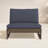 Louise Acacia Outdoor Armless Lounge Chair-88683900