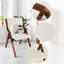 Red Barrel Studio®, ensemble de 4 chaises pliantes rembourrées avec structure, empilables et assemblées, noyer + beige